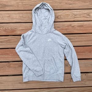Gray Nike Funnel-neck Hoodie